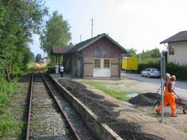 der fast fertige Bahnsteig