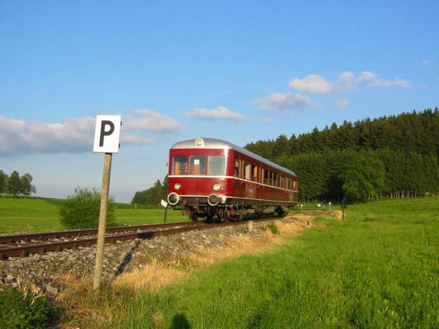 Abendzug auf freier Strecke