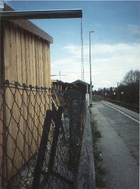 Dachrinne zur Fahrgastberieselung